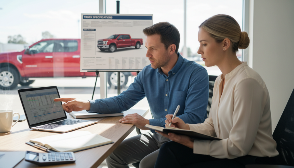 pricing a truck for sale